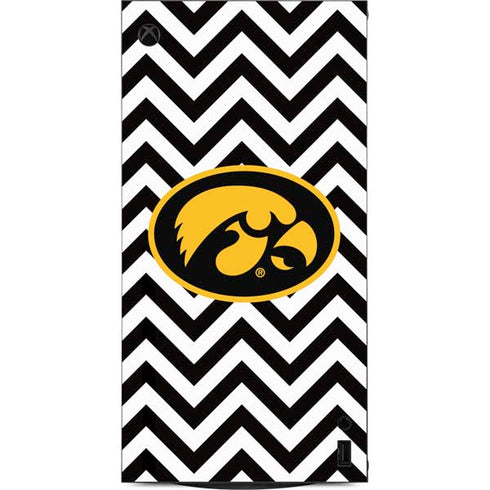 University of Iowa Hawkeyes Chevron Print XBox Series X Digital Edition Console Skin